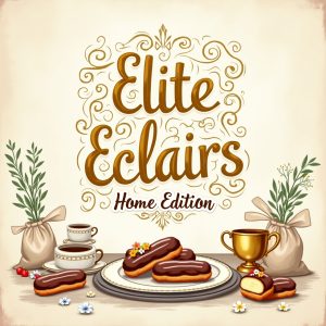 Flux_Dev_A_beautifully_styled_and_colorful_illustration_of_a_h_1 Elite Eclairs: Home Edition